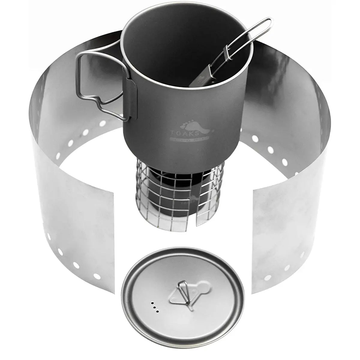 TOAKS Titanium Alcohol Stove Cook System TOAKS