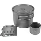 TOAKS Titanium Alcohol Stove and 900ml Pot Cook System CS-04 TOAKS