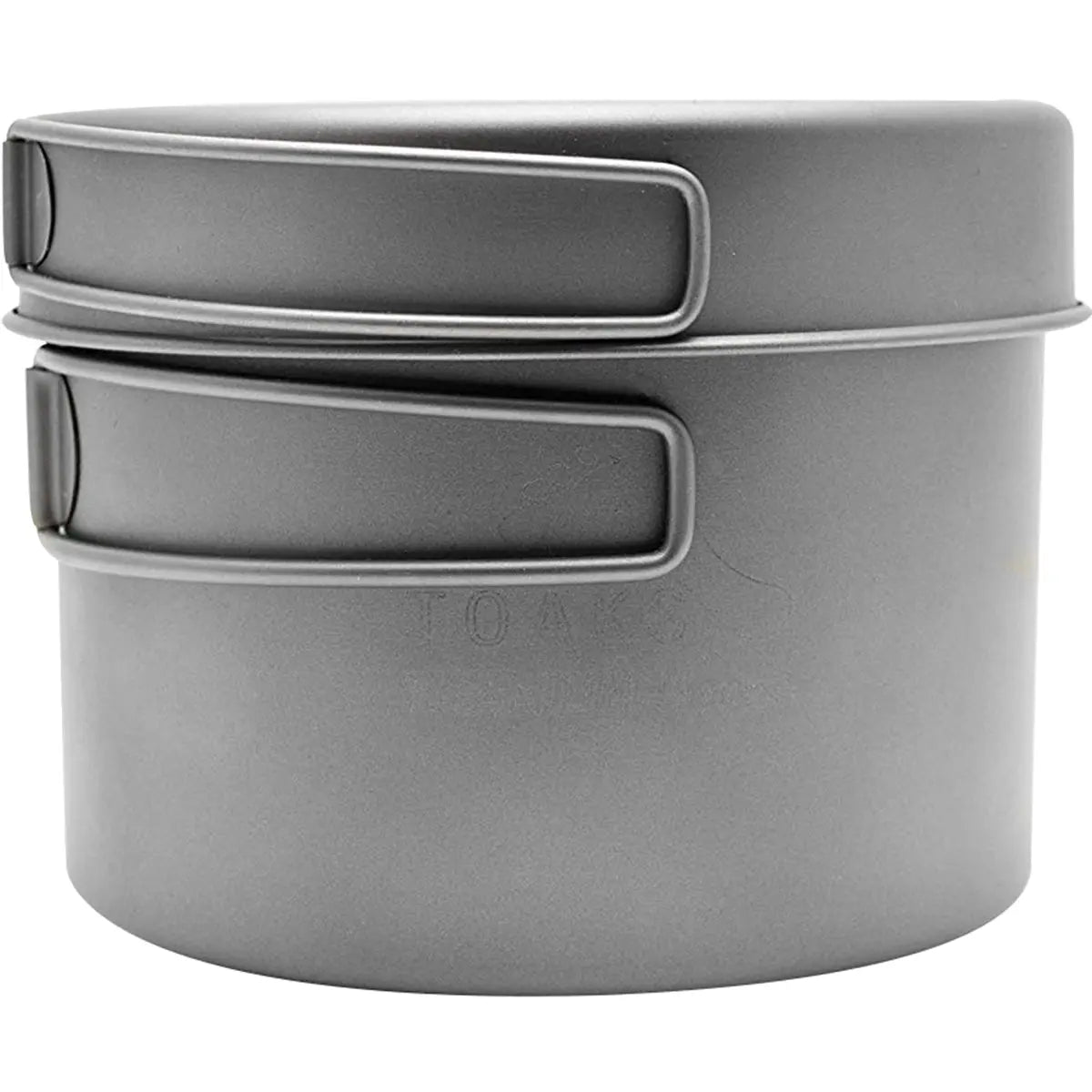 TOAKS Titanium Outdoor Camping Cook Pot with Pan and Foldable Handles TOAKS