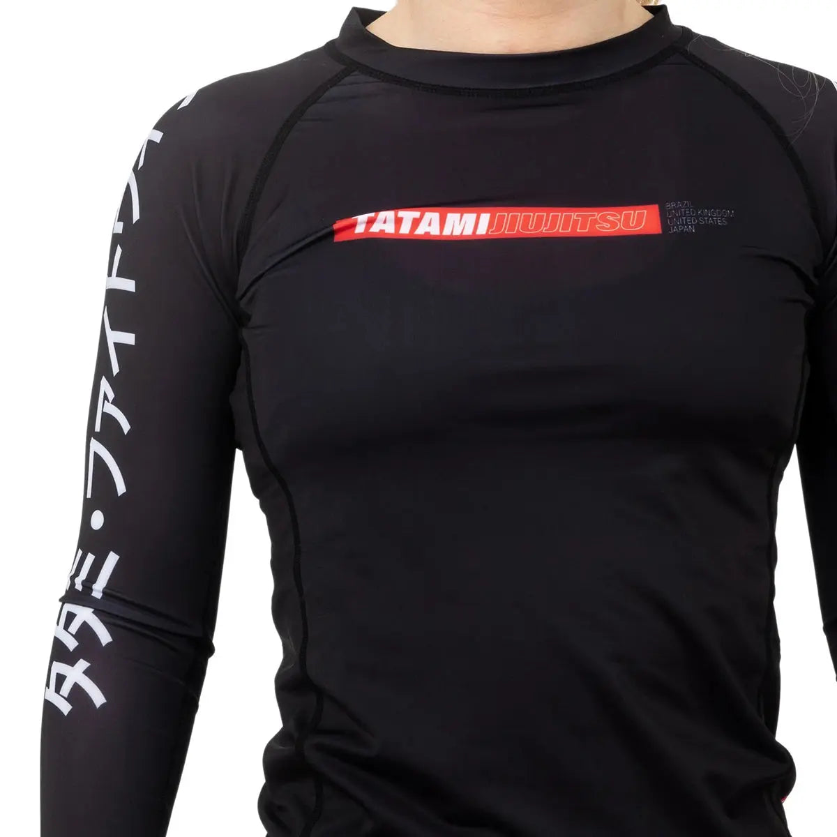 Tatami Fightwear Women's Global Long Sleeve Rashguard - XL - Black Tatami