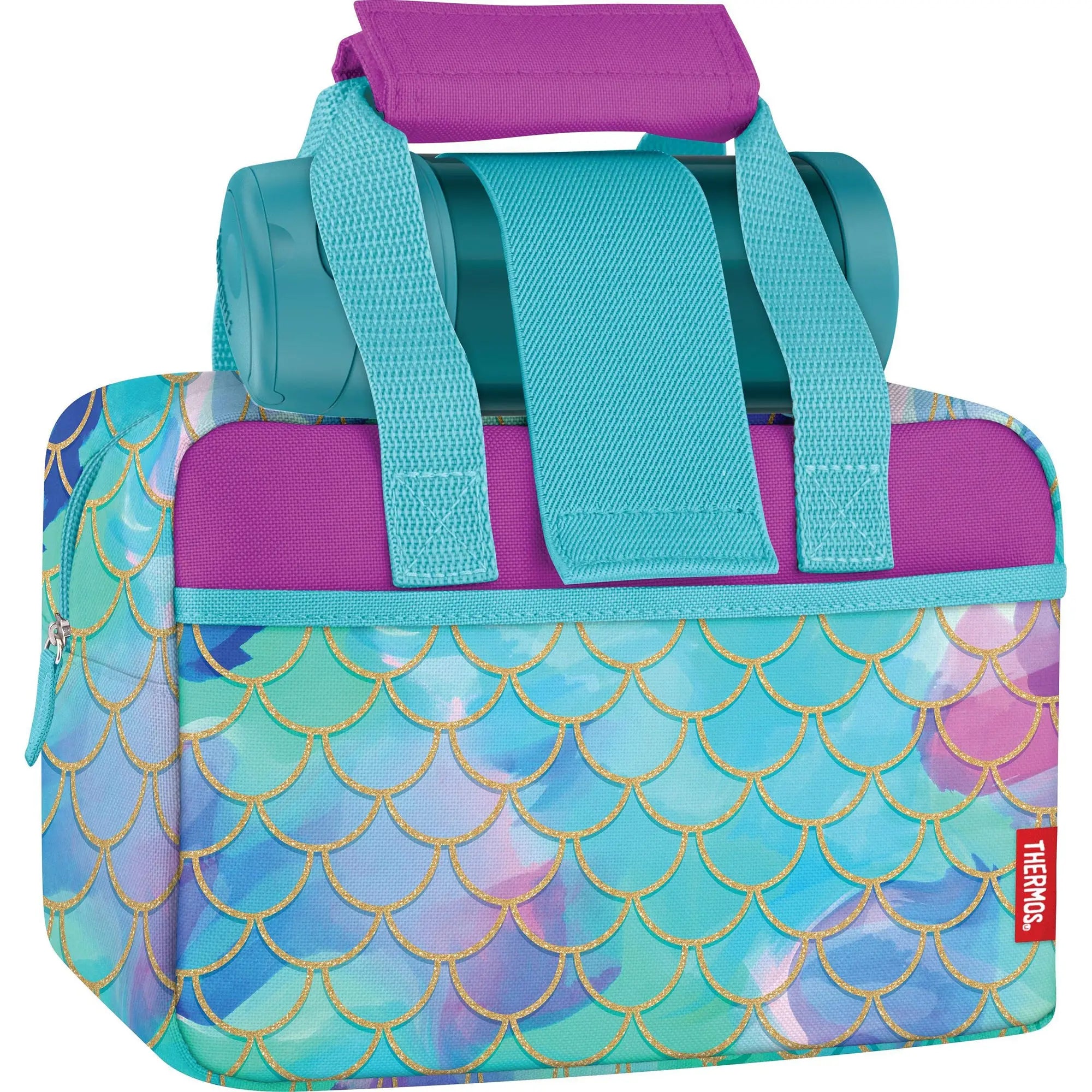 Thermos Kid's Funtainer Mermaid Lunch Duffle Bag and Bottle Set - Mermaid/Teal Thermos