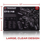 TekMat Original Gun Cleaning Mat - 17" X 11" - CZ P-07™ & P-09™ TekMat