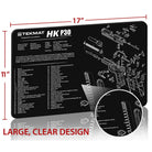 TekMat Original Gun Cleaning Mat - 17" X 11" - Heckler & Koch P30™ TekMat