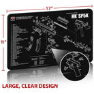 TekMat Original Gun Cleaning Mat - 17" X 11" - Heckler & Koch SP5K™ TekMat