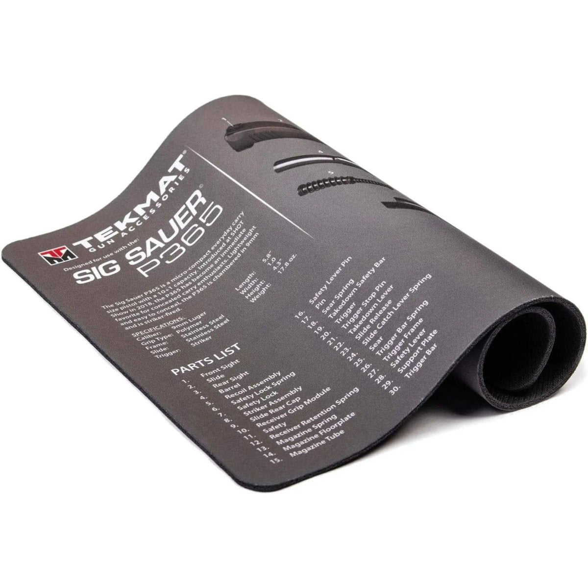 TekMat Original Gun Cleaning Mat - 17" X 11" - Sig Sauer P365™ TekMat