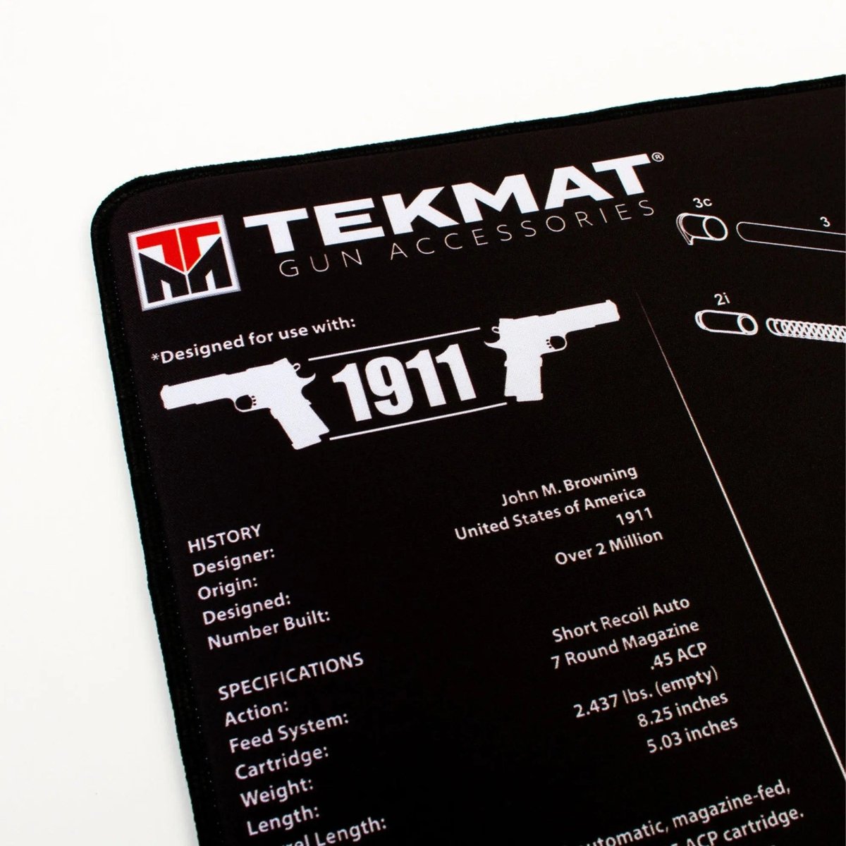 TekMat Ultra Premium Gun Cleaning Mat - 20" X 15" - 1911 TekMat