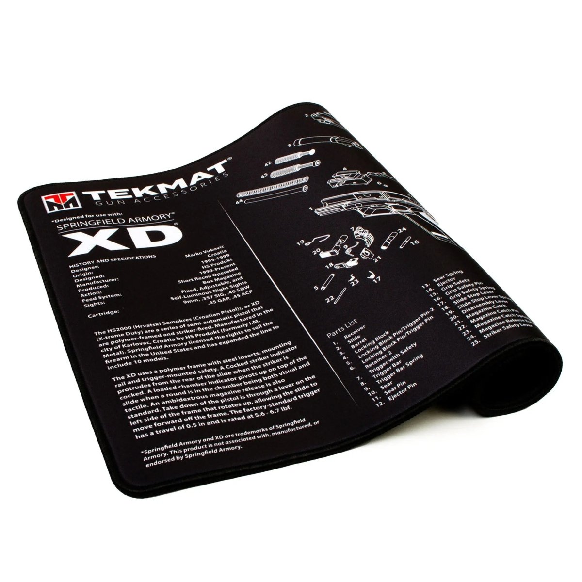TekMat Ultra Premium Gun Cleaning Mat - 20" X 15" - Springfield Armory XD TekMat