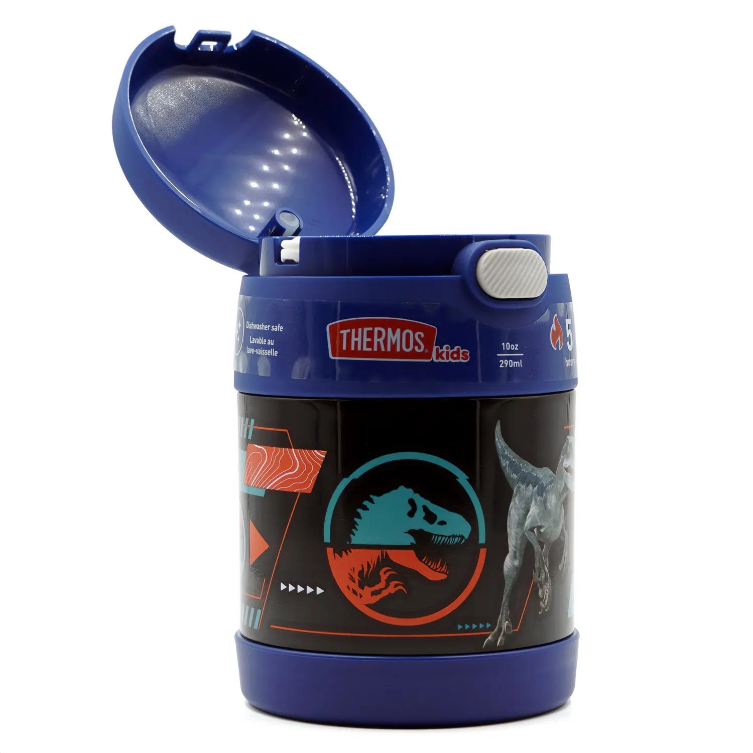 Thermos 10 oz. Kid's Funtainer Stainless Food Jar with Spoon - Jurassic World Thermos
