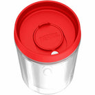 Thermos - 12 oz. Double Wall Tumbler - Red Slide Lock Lid - Clear Body Thermos
