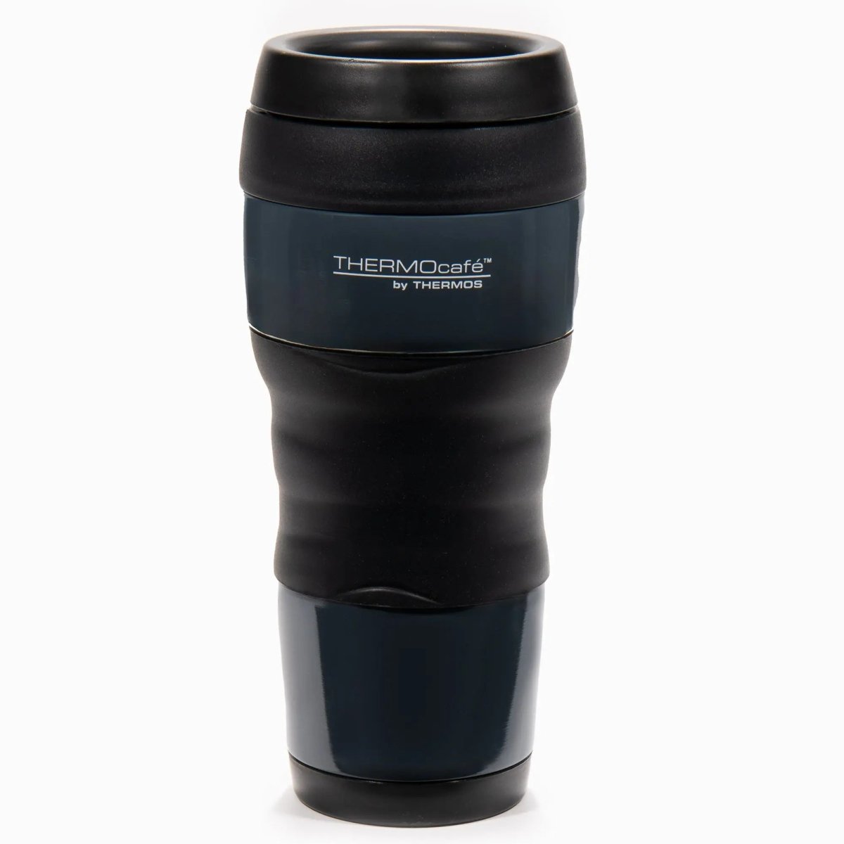 Thermos 16 oz. ThermoCafe Stainless Steel Travel Tumbler w/ Grip - Charcoal Thermos