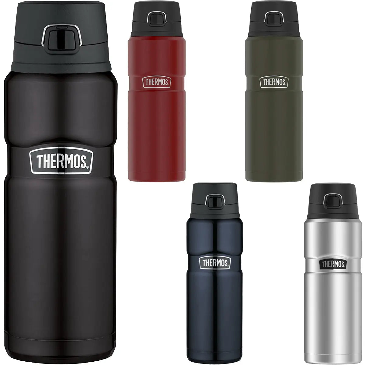 Thermos 24 oz. Stainless King Vacuum Insulated Stainless Steel Drink Bottle Thermos