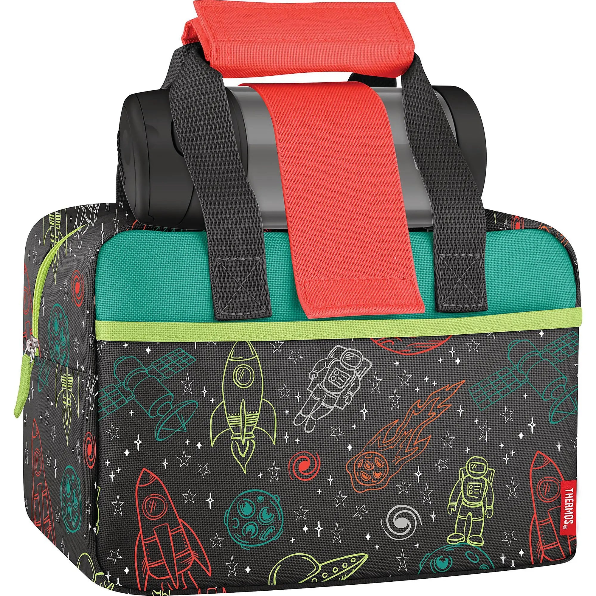 Thermos Kid's Funtainer Outer Space Lunch Duffle Bag and Bottle Set Thermos