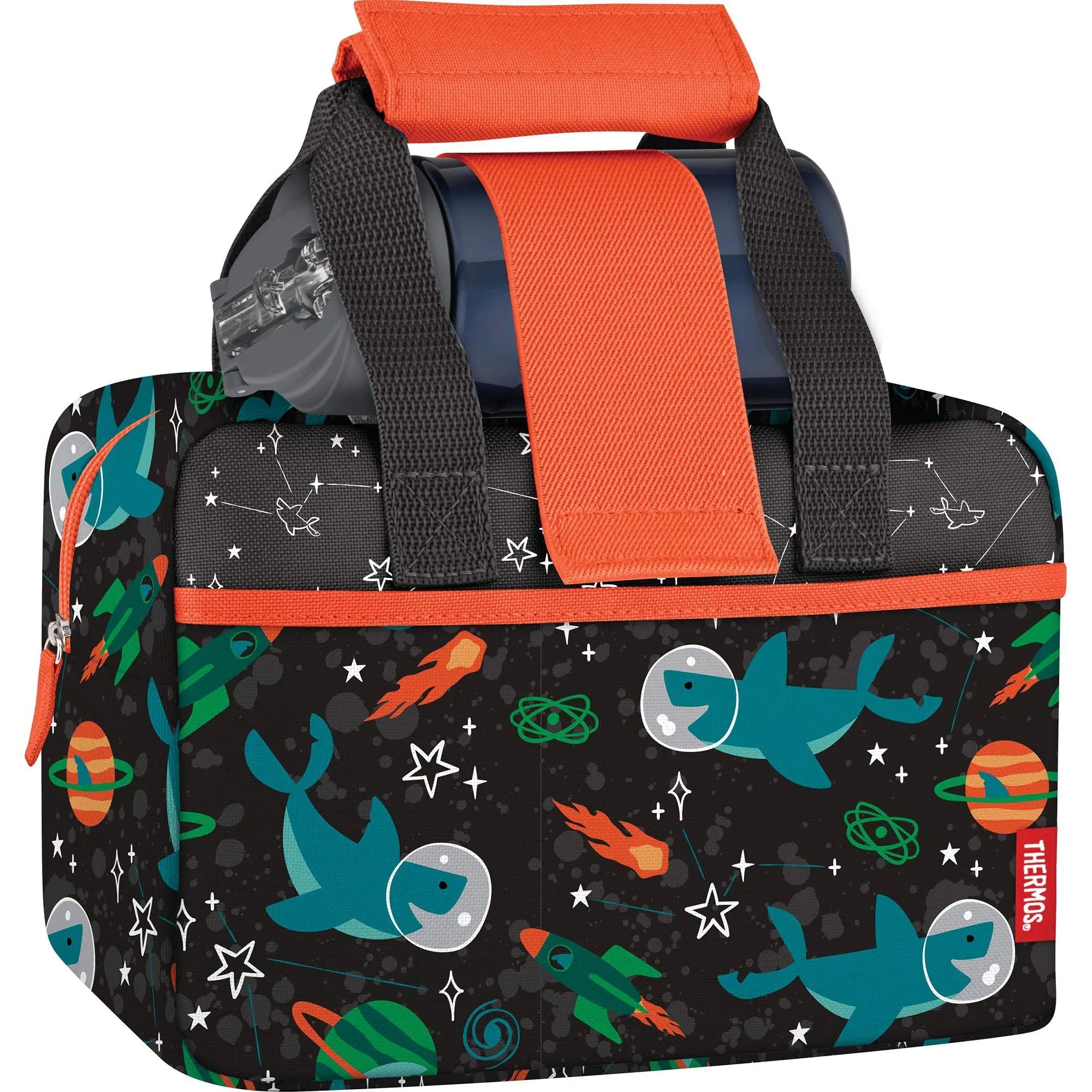 Thermos Kid's Funtainer Space Party Lunch Duffle Bag and Bottle Set Thermos