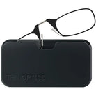 ThinOptics Armless Glasses with Universal Case - Black Frame, Black Pod ThinOptics