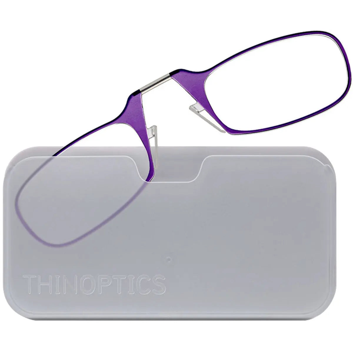 ThinOptics Secure Fit Armless Ultralight Reading Glasses with Universal Pod Case ThinOptics