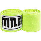 Title Boxing 180" Semi Elastic Mexican Handwraps - Neon Lime Title Boxing