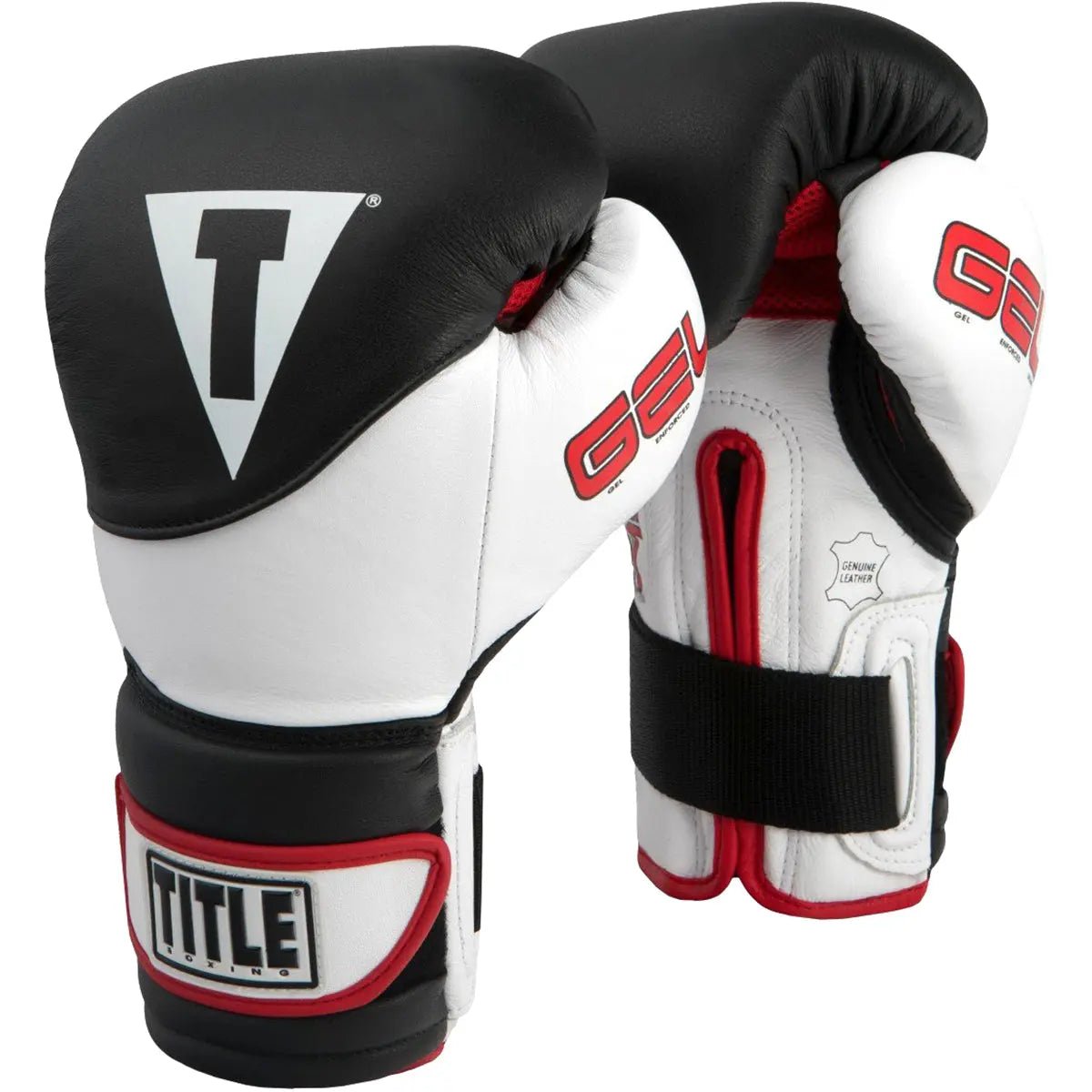 Title Boxing Gel Suspense Training Gloves - Black/White Title Boxing