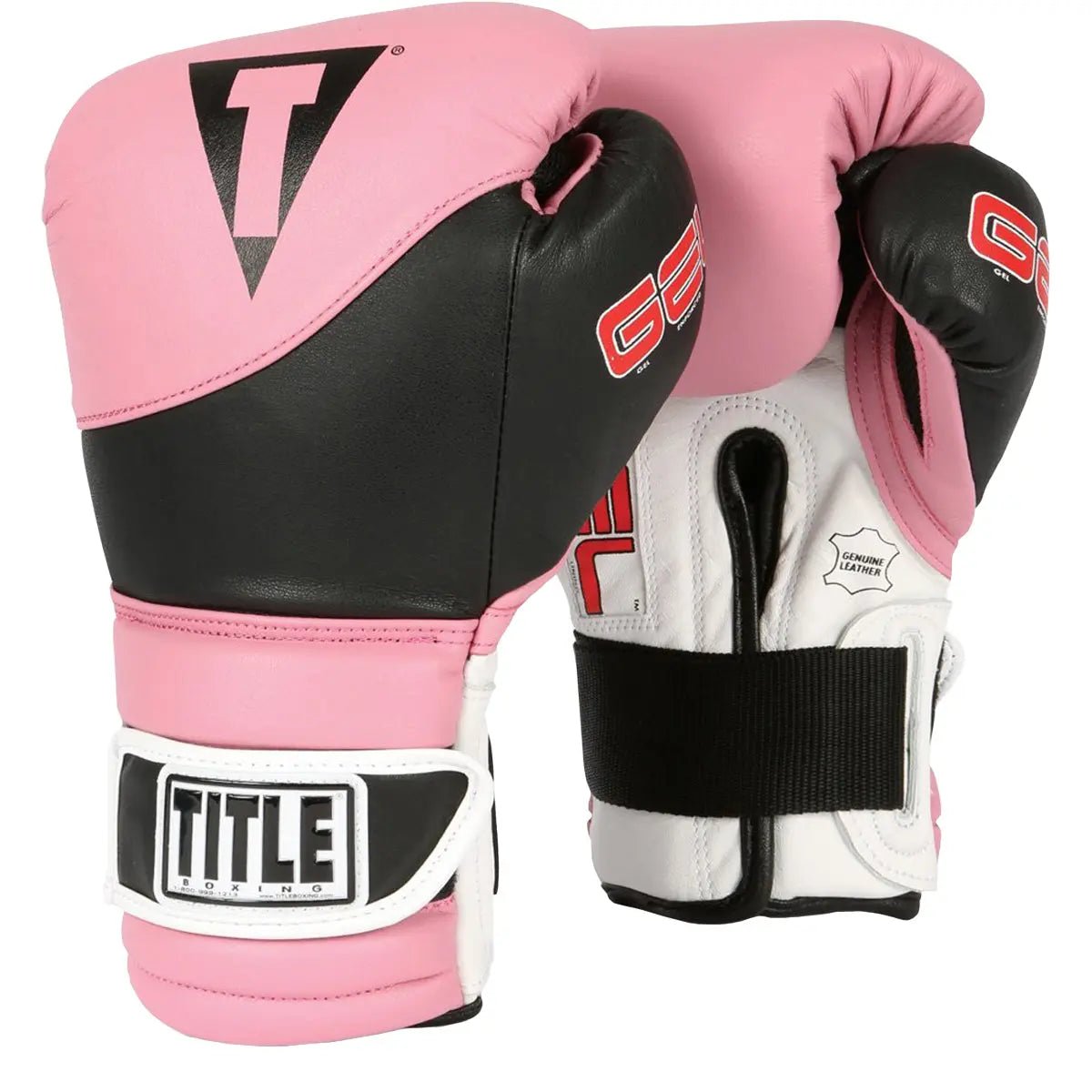 Title Boxing Gel Suspense Training Gloves - Pink/Black Title Boxing