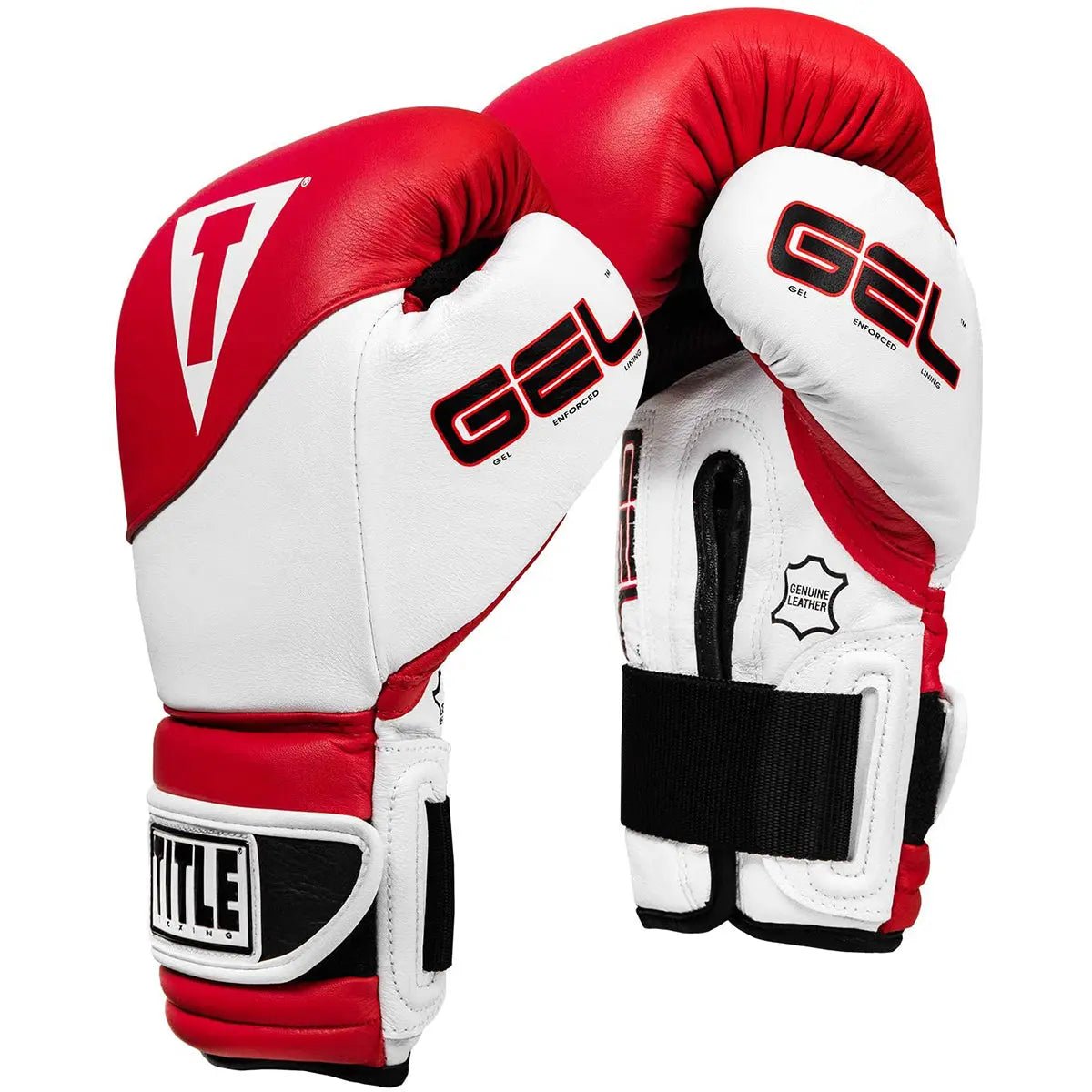 Title Boxing Gel Suspense Training Gloves - Red/White Title Boxing