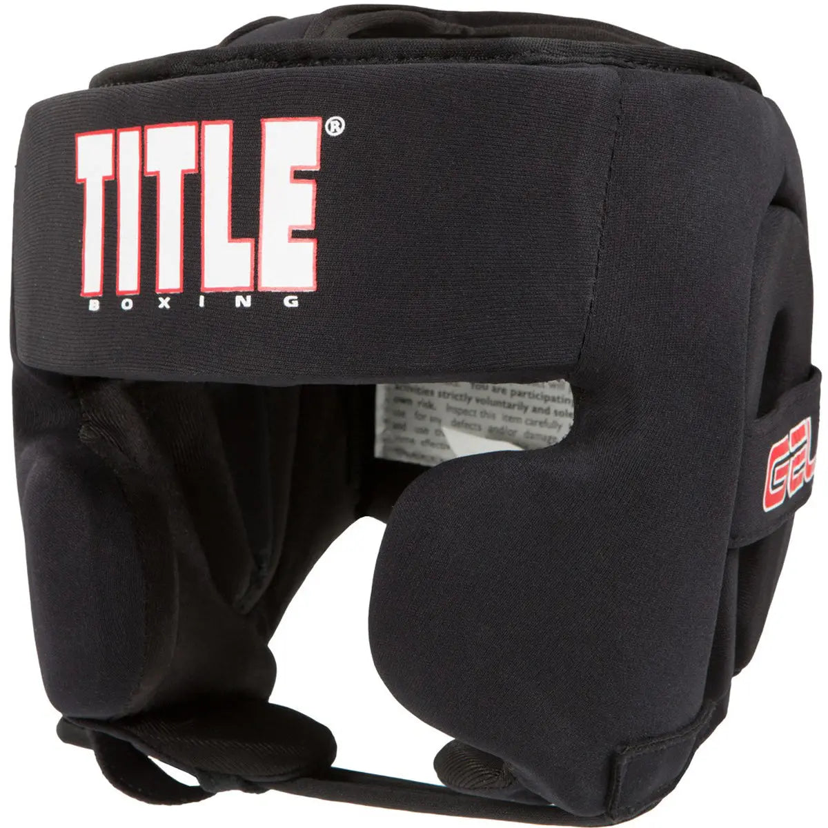 Title Boxing Gel Ultra-Lite Washable Custom Form Fit Headgear - Black Title Boxing