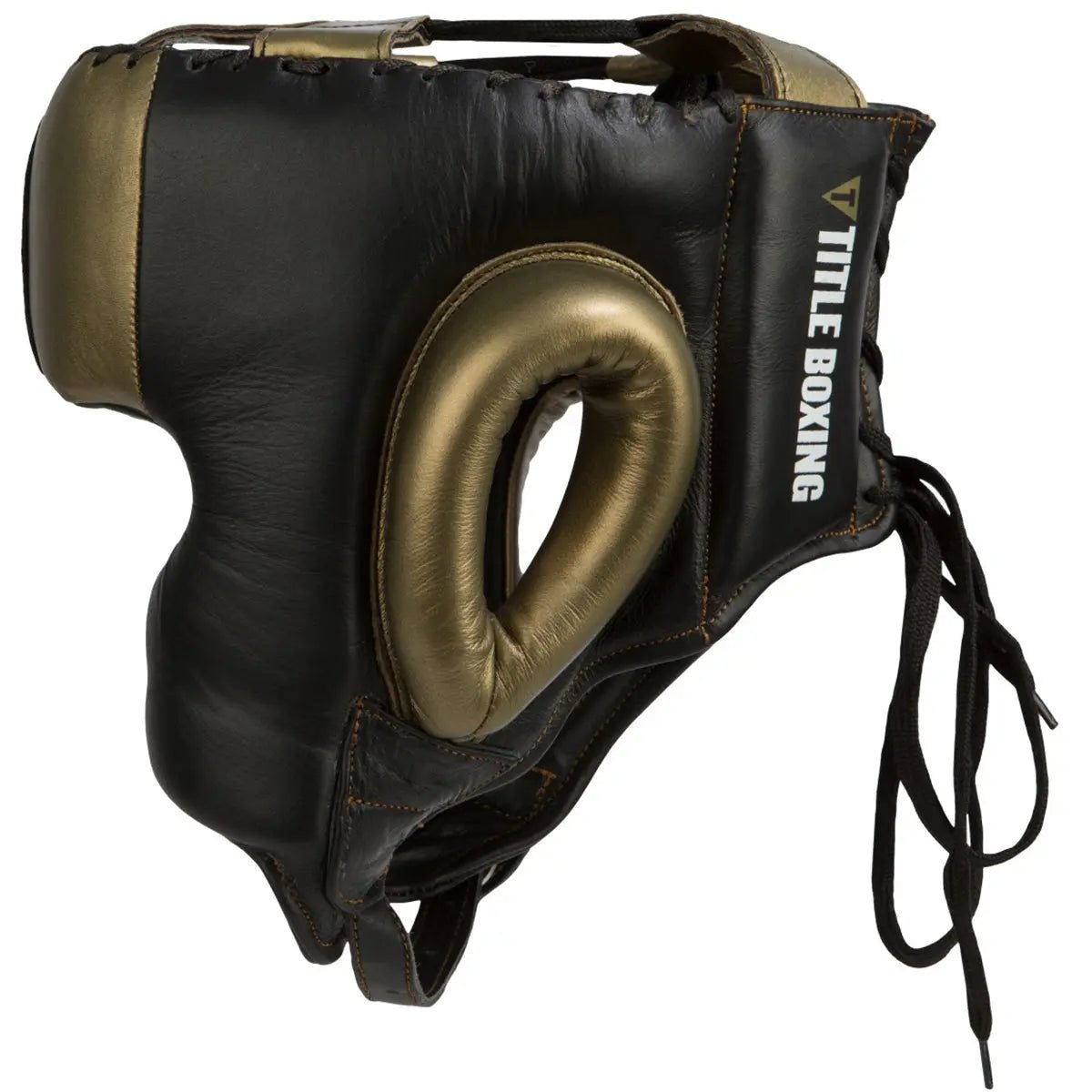 Title Boxing Golden Boy Training Headgear - Black/Gold Title Boxing