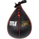 Title Boxing Gyro Balanced Leather Punch Training Speed Bag - Black Title Boxing