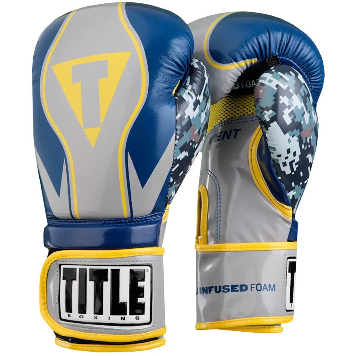 Title Boxing Infused Foam Honor Combat Hook and Loop Training Gloves Title Boxing