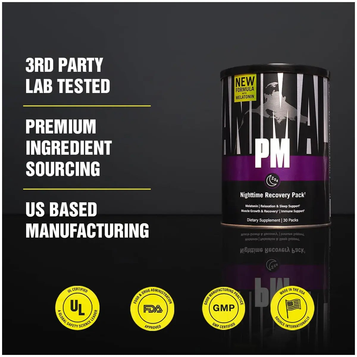 Universal Nutrition Animal PM Sleep Support Supplement - 30 Servings Universal Nutrition