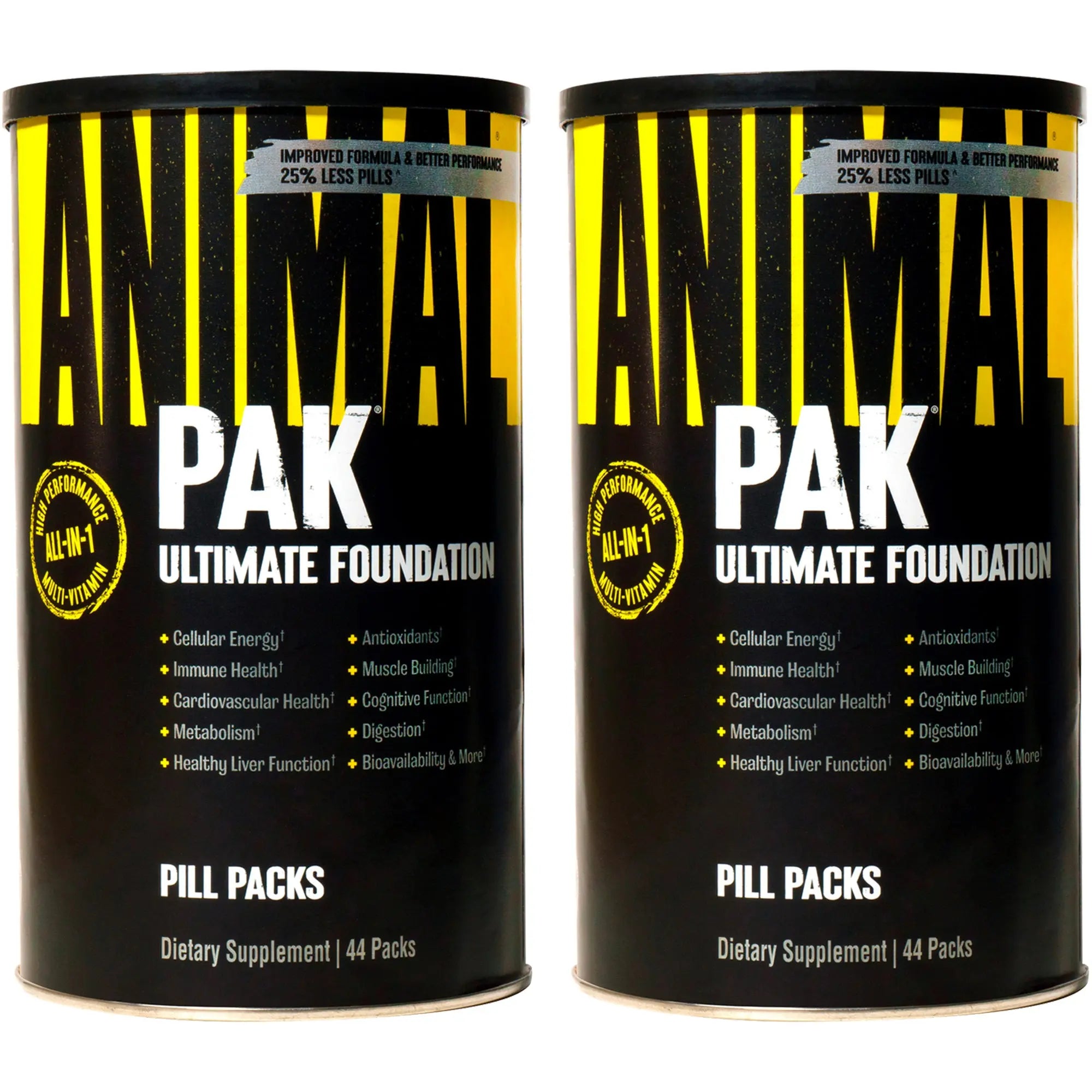 Universal Nutrition Animal Pak Dietary Supplement - 88 Packs (Two 44 Packs) Universal Nutrition