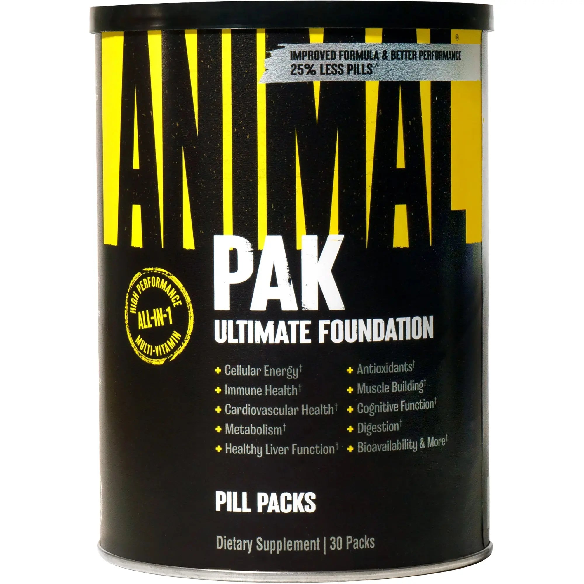 Universal Nutrition Animal Pak Multi-vitamins, Available in 15, 30, and 44 packs Universal Nutrition
