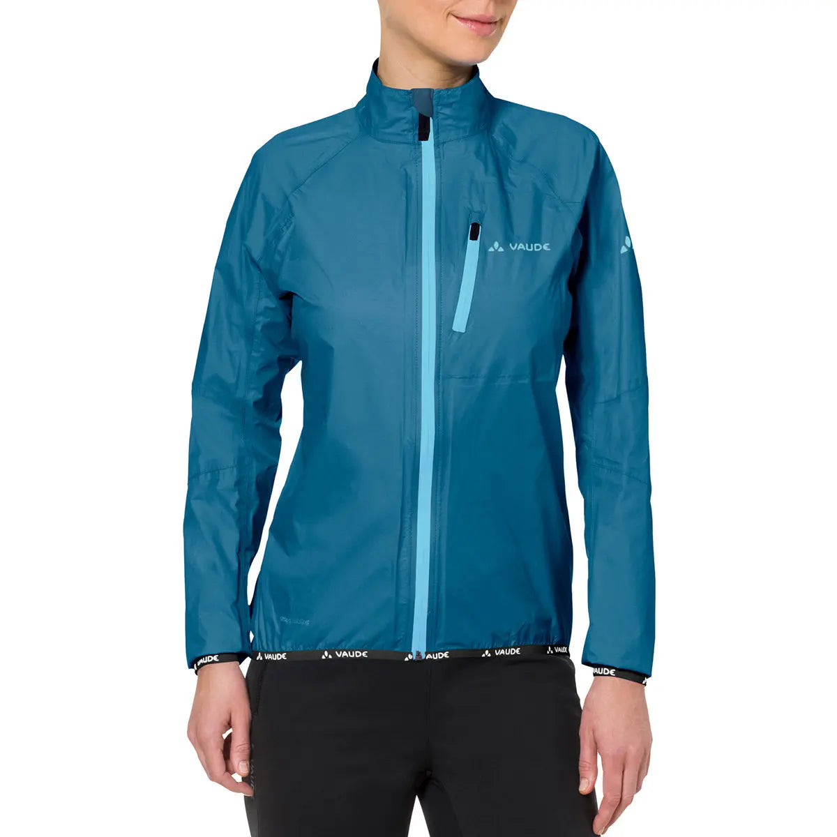 Vaude Women's Drop Biking Rain Jacket III - Kingfisher Vaude