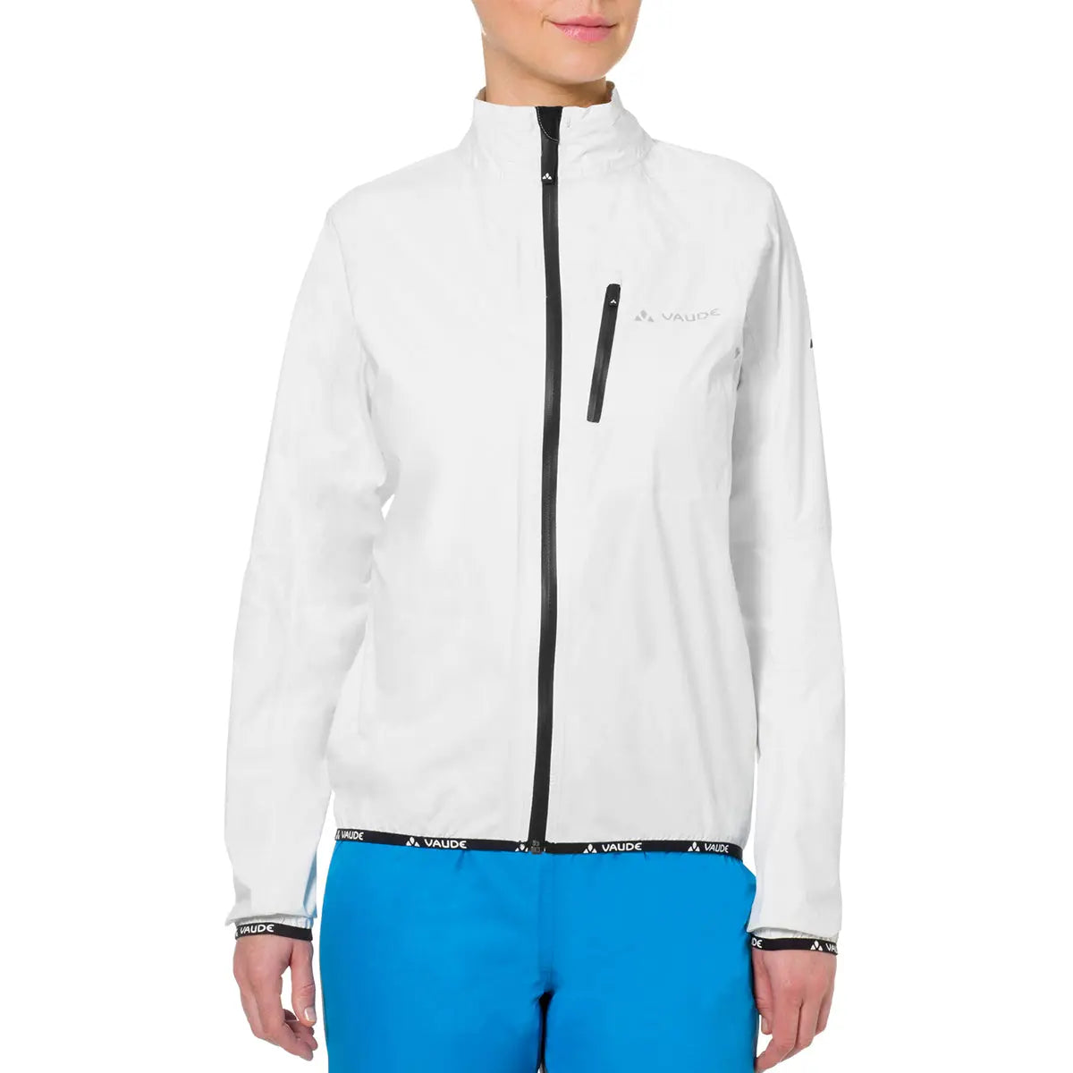 Vaude Women's Drop Biking Rain Jacket III - White Vaude