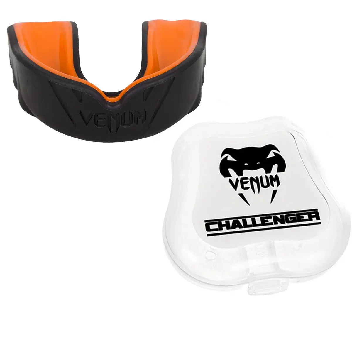 Venum Challenger Mouthguard - Black/Orange Venum