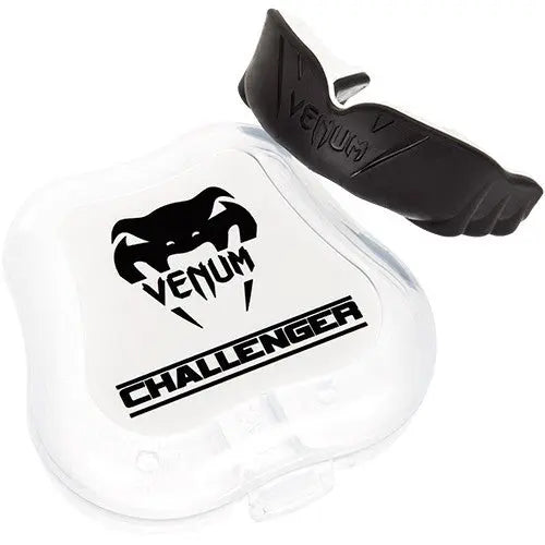 Venum Challenger Mouthguard with Case - Black/Ice Venum