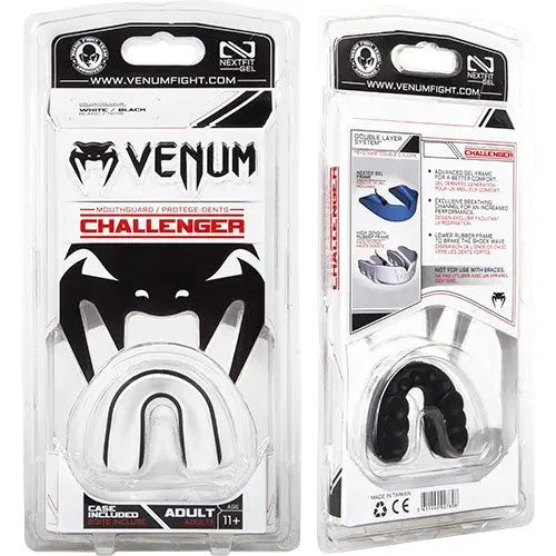 Venum Challenger Mouthguard with Case - Black/Ice Venum