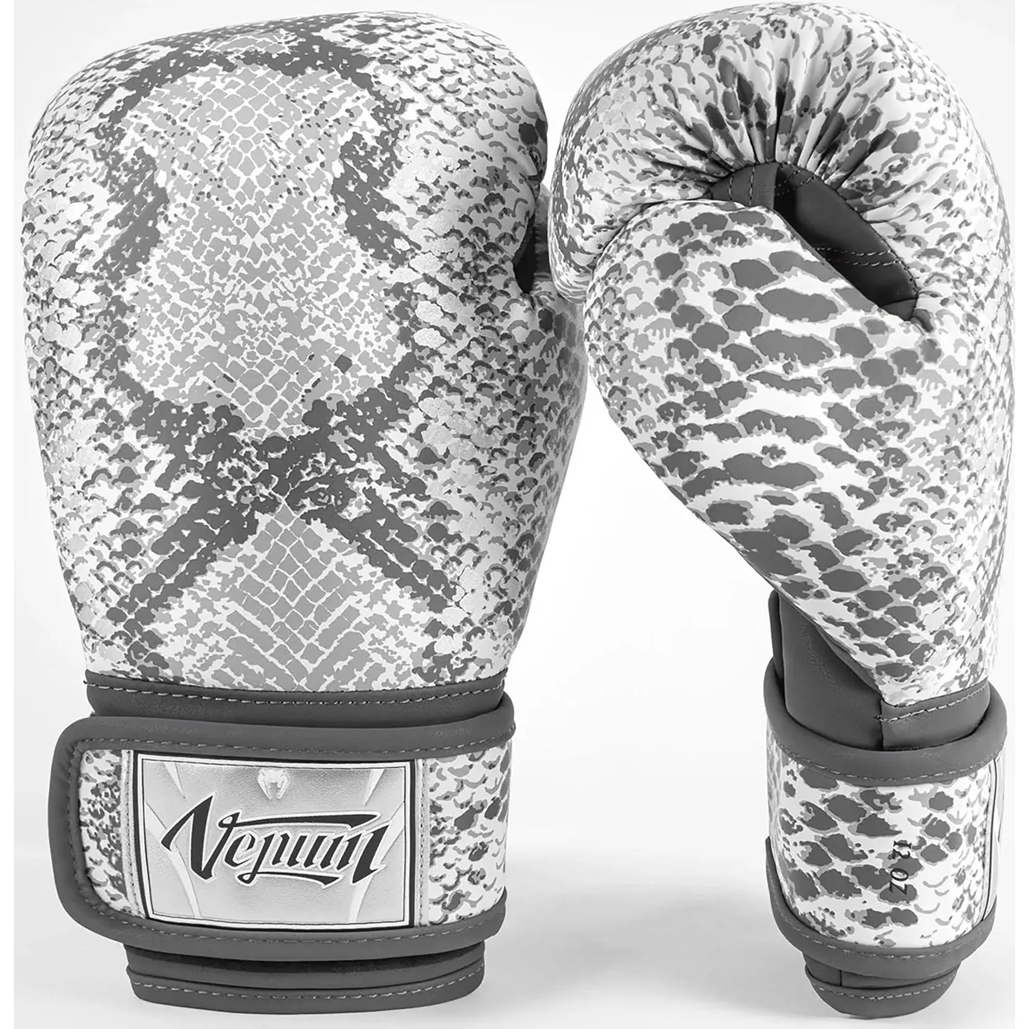 Venum Women's White Snake Hook and Loop Boxing Training Gloves Venum