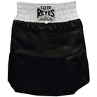 Cleto Reyes Women's Satin Boxing Skirt Trunks - Black/White Cleto Reyes