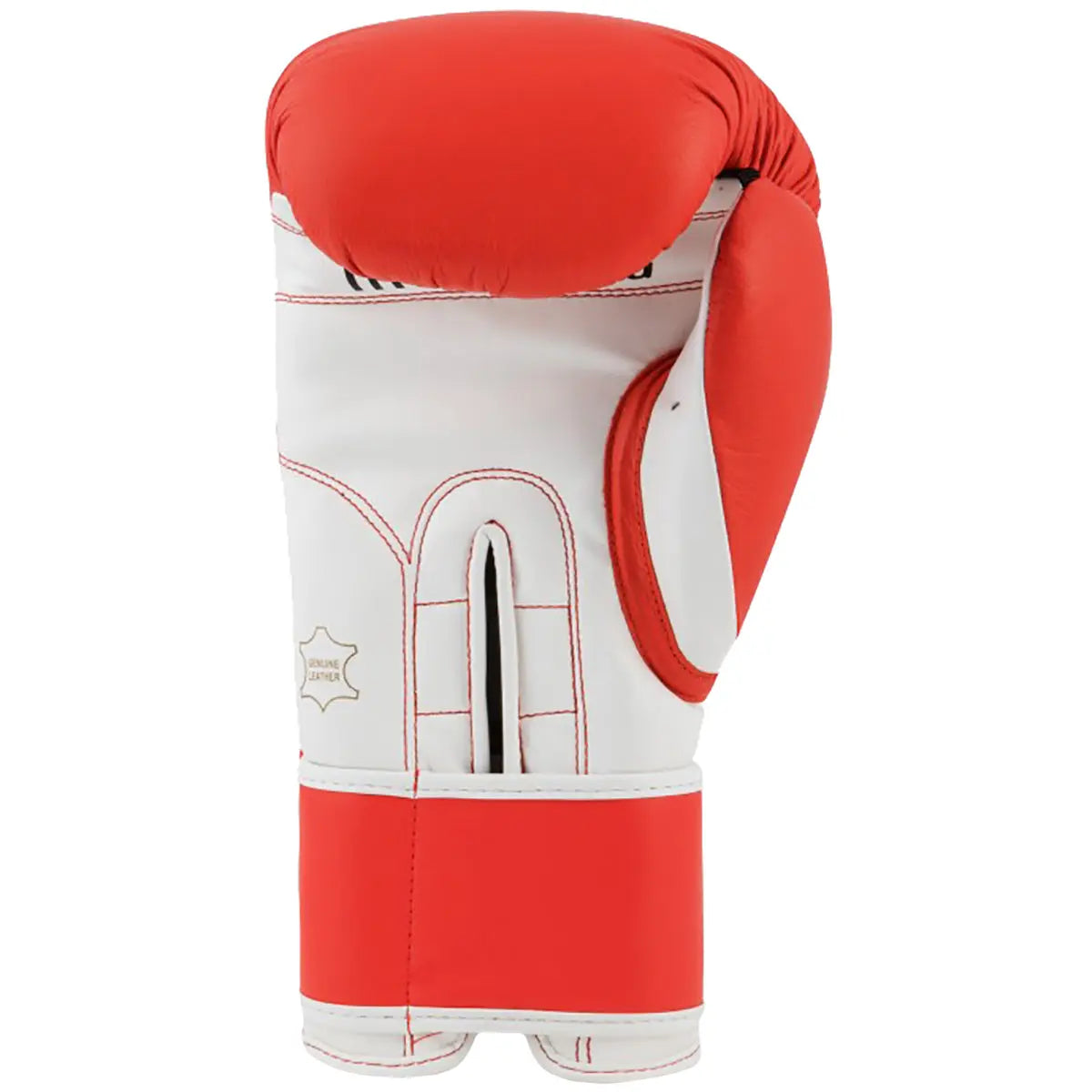 Title Boxing Pro Style 3.0 Hook and Loop Leather Training Gloves - Red/White Title Boxing