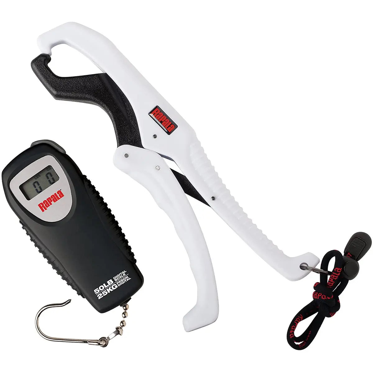 Rapala Floating Fish Gripper and Scale Combo Pack - Black/White Rapala