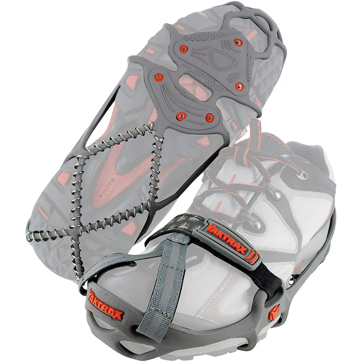 Yaktrax Run Winter Traction Cleats for Snow and Ice - Gray Yaktrax