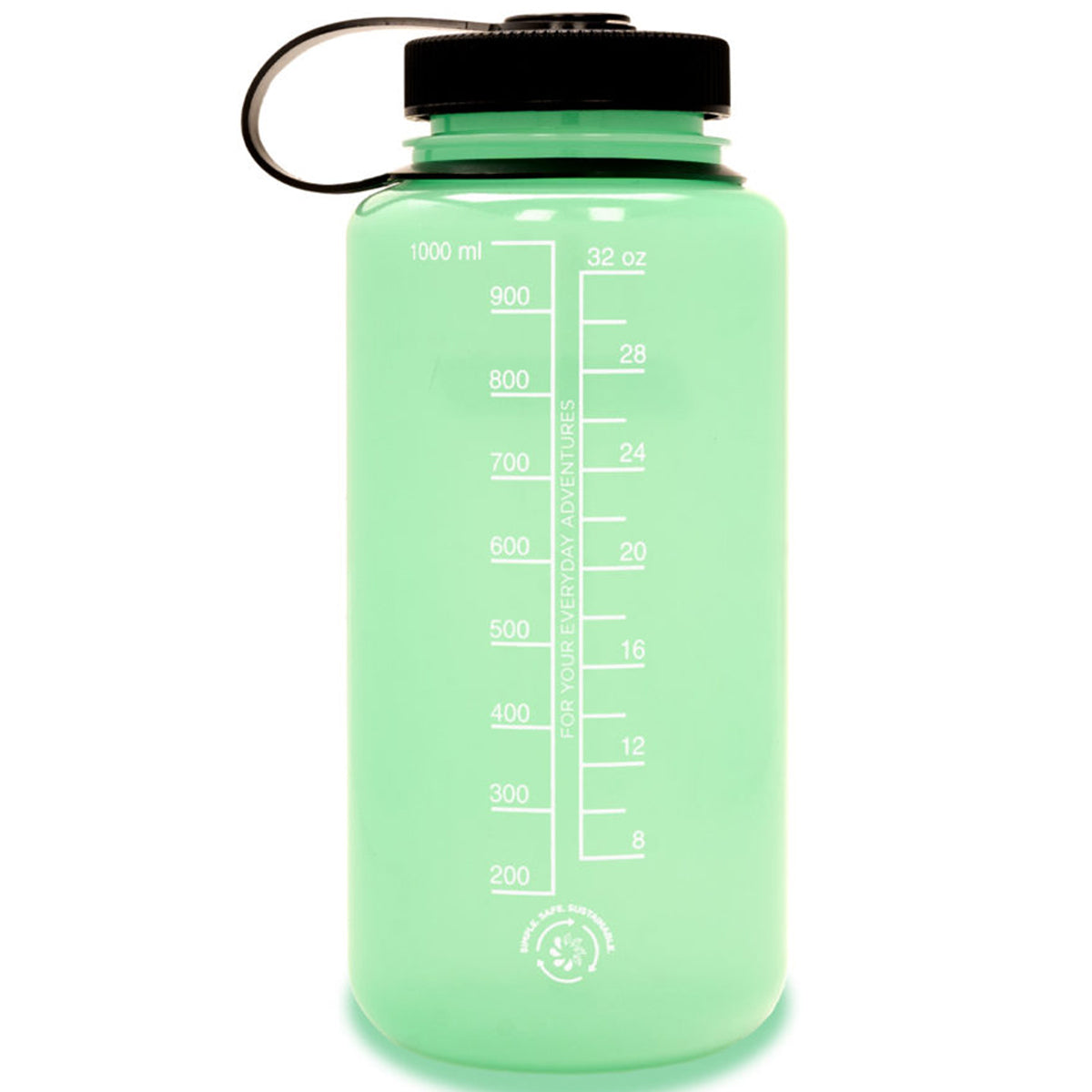 Nalgene Sustain 32 oz. Tritan Wide Mouth Glow Water Bottle - Green Nalgene