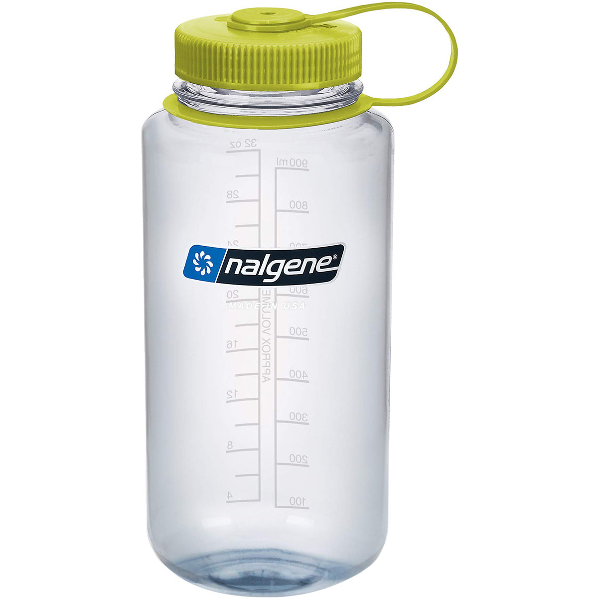 Nalgene Sustain 32 oz. Tritan Wide Mouth Water Bottle - Clear/Green Nalgene