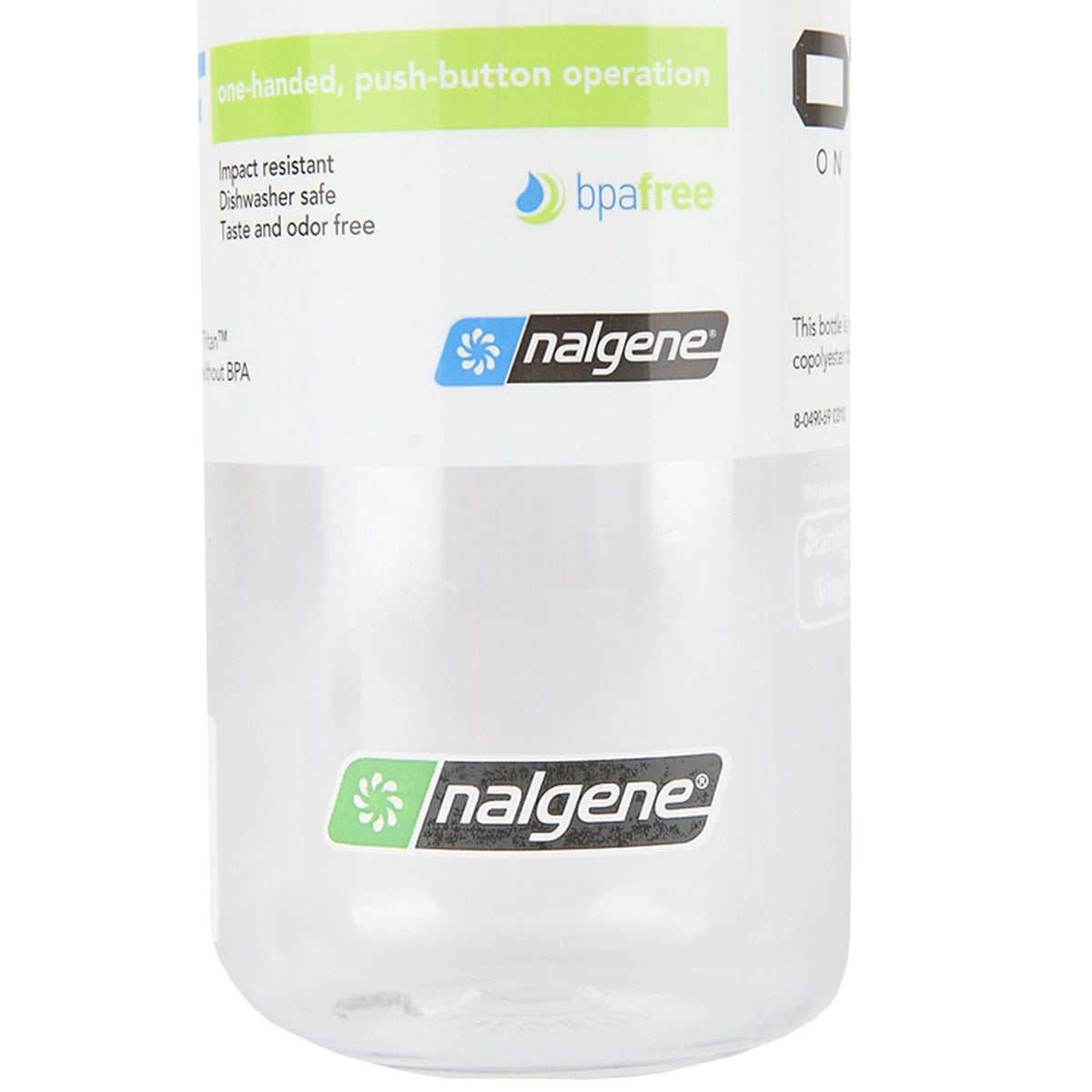 Nalgene Sustain 24 oz. Tritan On the Fly Water Bottle - Clear/Sprout Green Nalgene