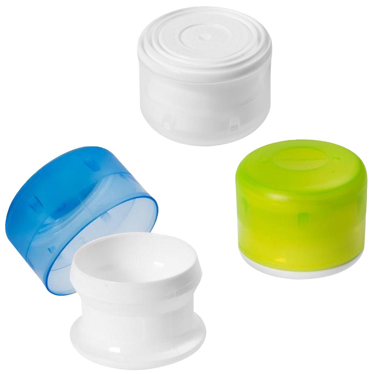 Humangear GoTubb .2 oz Container - 3 Pack - Green/Blue/Clear - Forza Sports