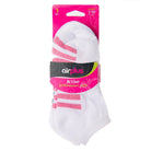 Airplus Women's No Show Cushioned Comfort Socks,White, Medium, 3 Pairs - Forza Sports