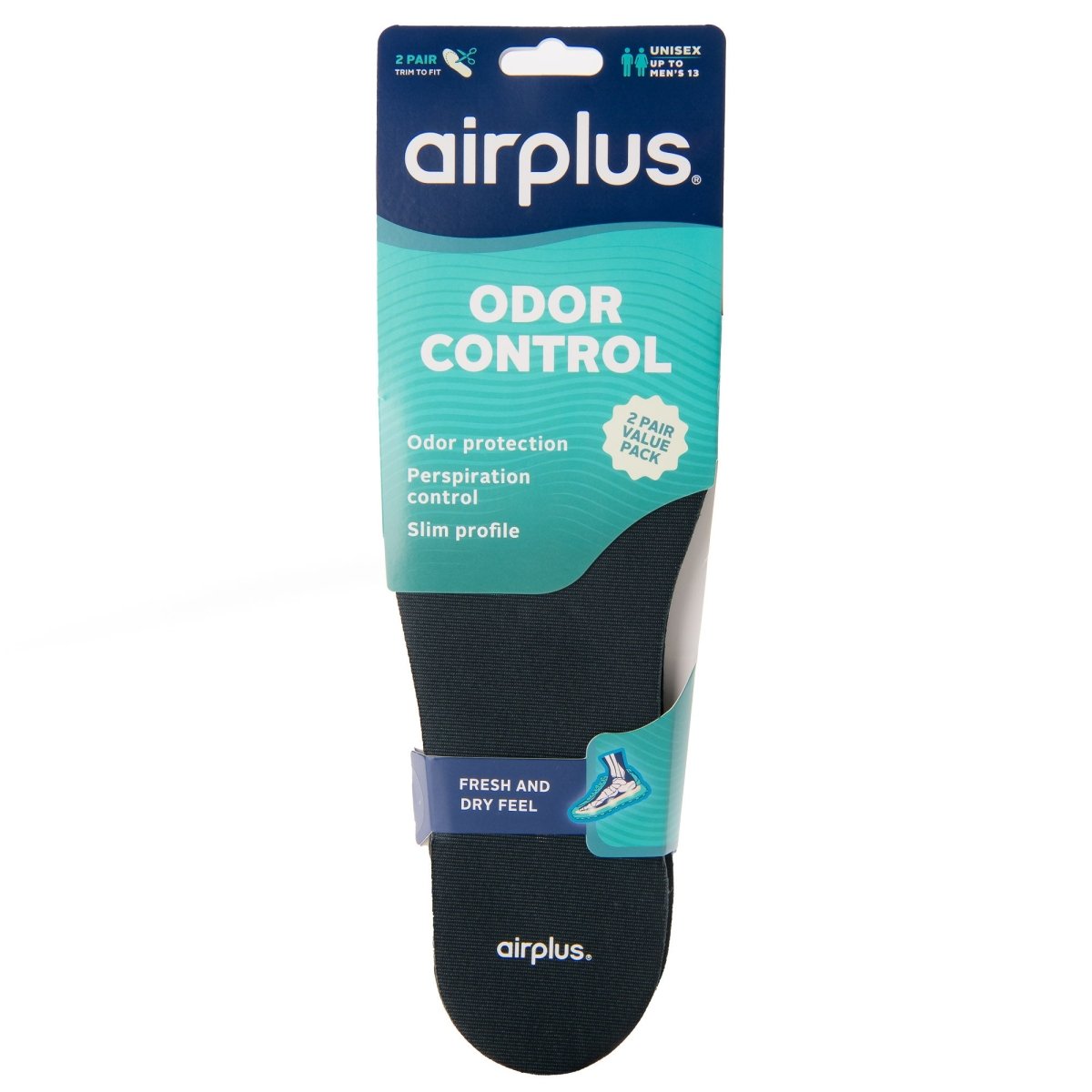 Airplus Odor Control Insole, 2 Pack - Forza Sports