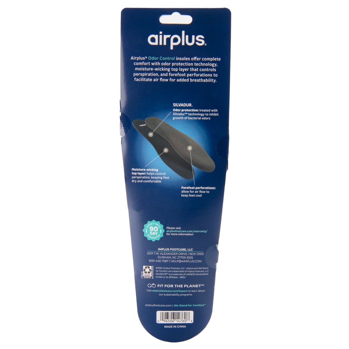 Airplus Odor Control Insole, 2 Pack - Forza Sports