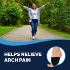 Airplus Arch Support Wrap, One Size Fits Most, Black, 1 Pair - Forza Sports