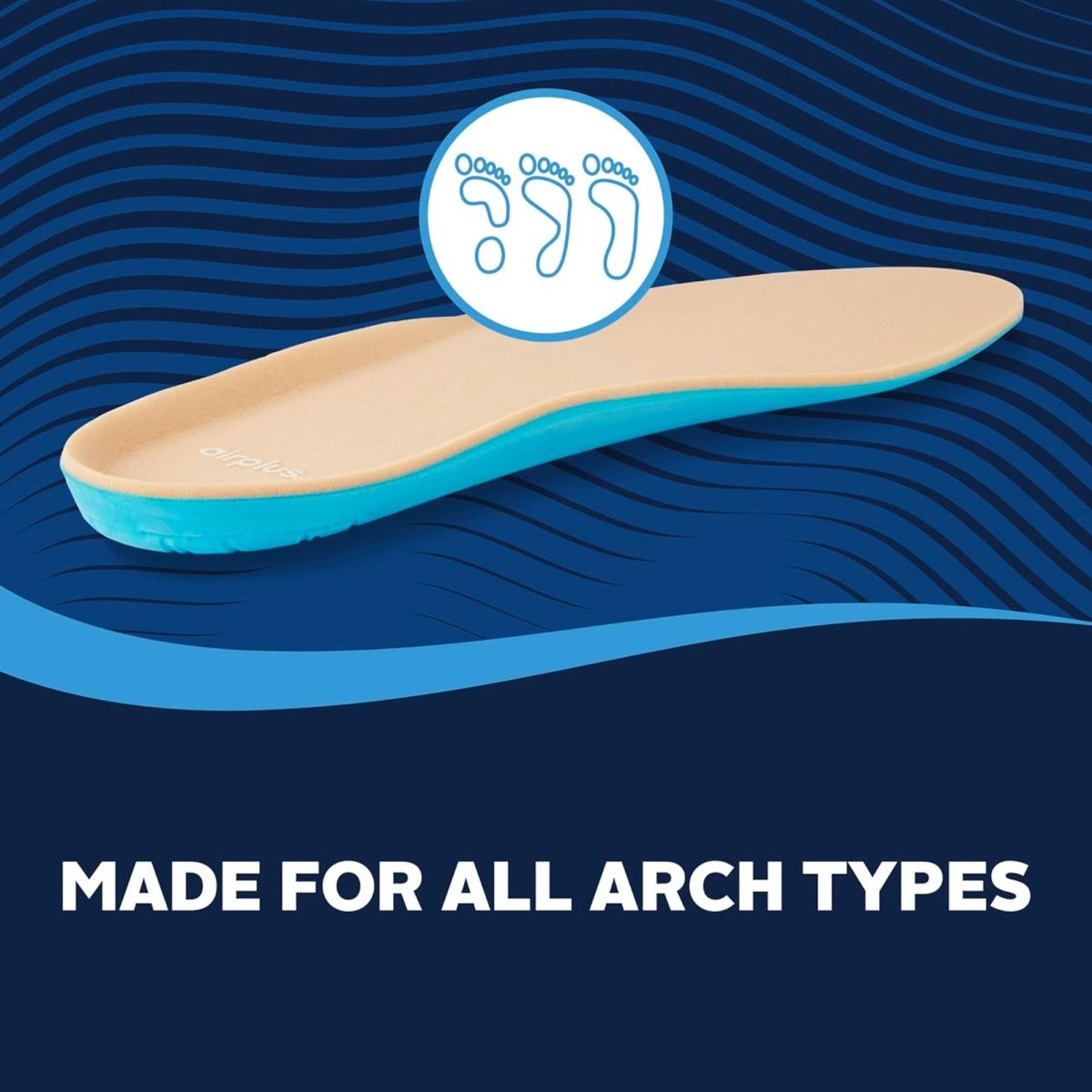 Airplus Diabetic Insoles for Sensitive Feet, Men's 7 - 13, 1 Pair - Forza Sports