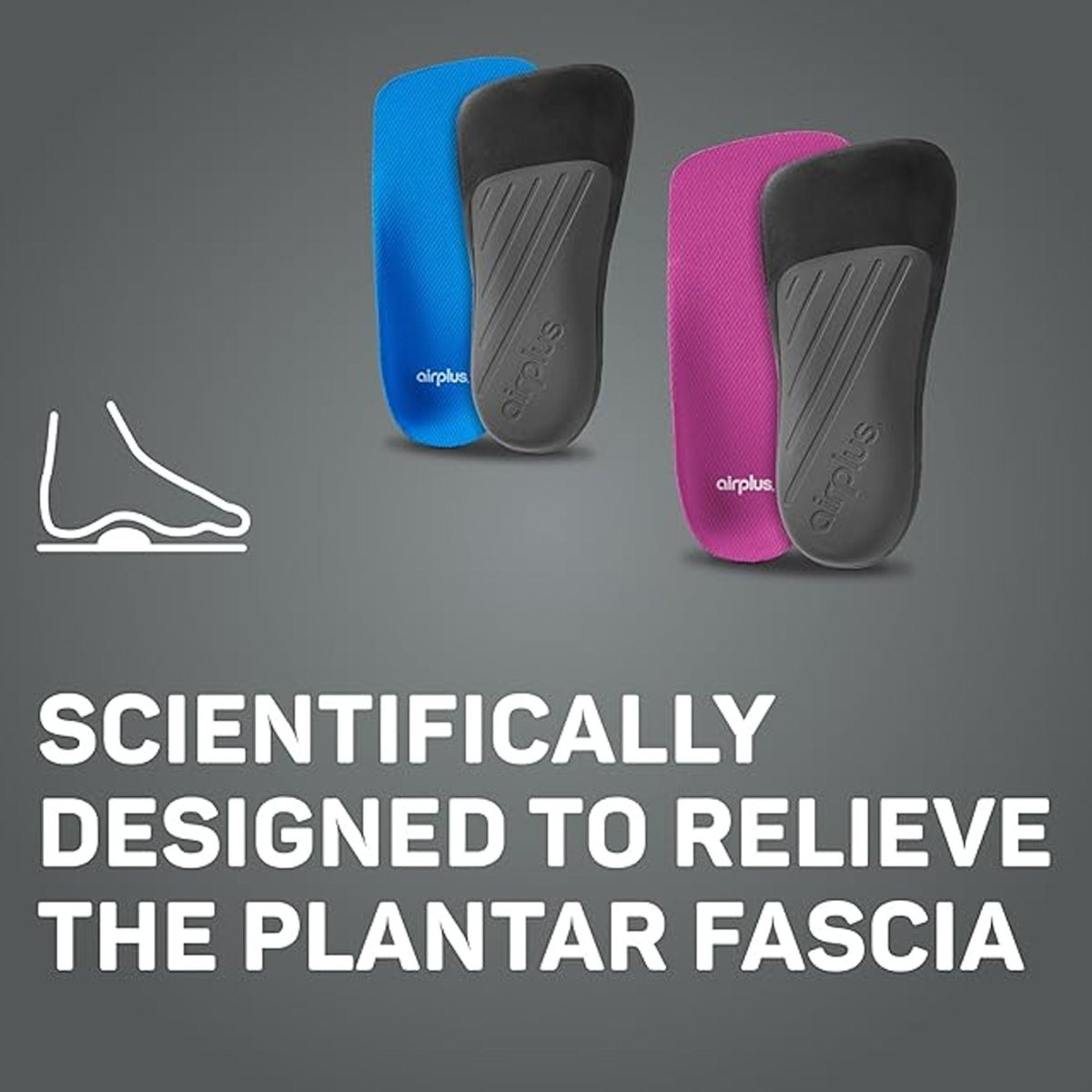 Airplus Plantar Fascia Elite Orthotic 3/4 Insoles - Forza Sports